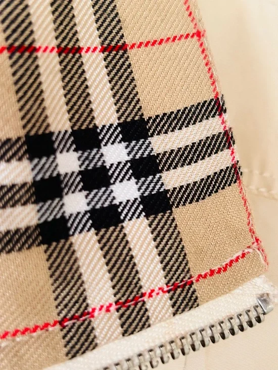 D&G Cream Lightweight Trench Coat Nova Check Lining Large - Picture 5 of 7